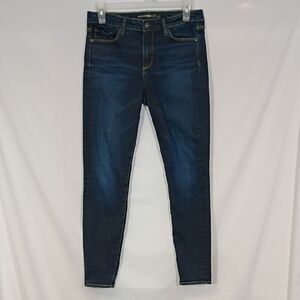 EUC Big Star 1974 Andrea Mid Rise Skinny Women's Jeans Size 28 Dark Blue Wash